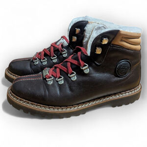 Ammann Town Brown Leather Hiking Boots Size 37 6.5 7